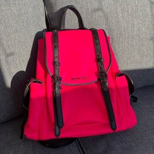 Michael Kors Small Backpack in Neon Pink